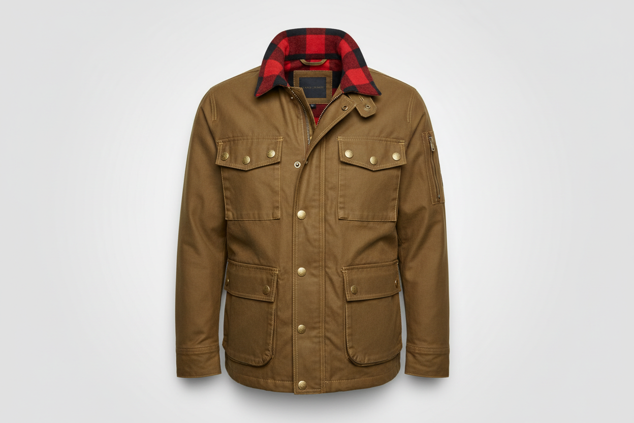 Bramas Men's Flanned Lined Field Jacket